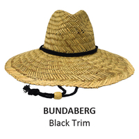 Rockos Straw Hat Premium Range - Bundaberg - Black