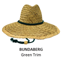 Rockos Straw Hat Premium Range - Bundaberg - Green