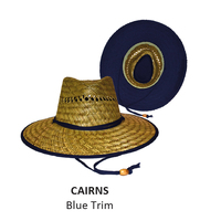 Rockos Straw Hat Essential Range - Cairns - Blue